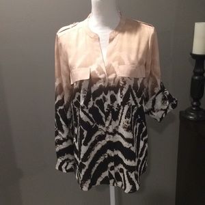 Calvin Klein animal print blouse